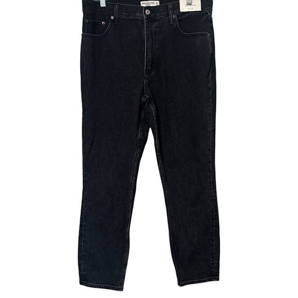 New w/ Tags Abercrombie & Fitch Black Skinny High Rise‎ Jeans Womens 31 / 12 - Picture 1 of 5